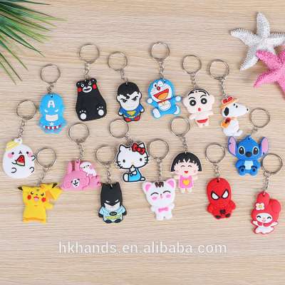 Custom 3d soft pvc keychain key chain / Soft Rubber Keychains / Silicone Keyring