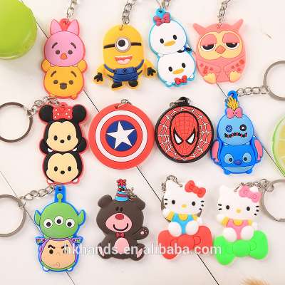 cute keychain/soft pvc keychain/rubber keychain